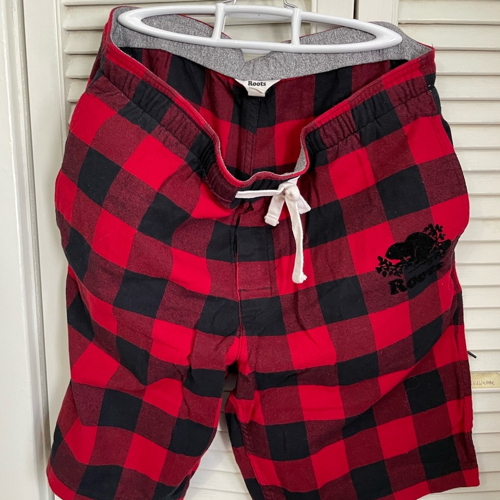 Roots flannel shorts